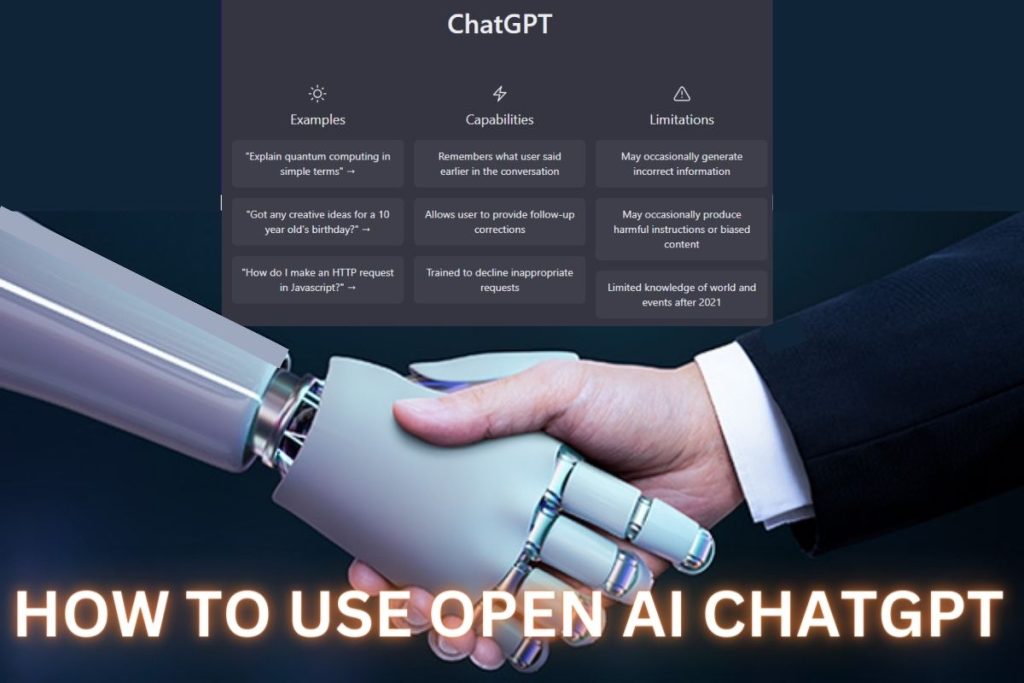 HOW TO USE OPEN AI CHATGTP