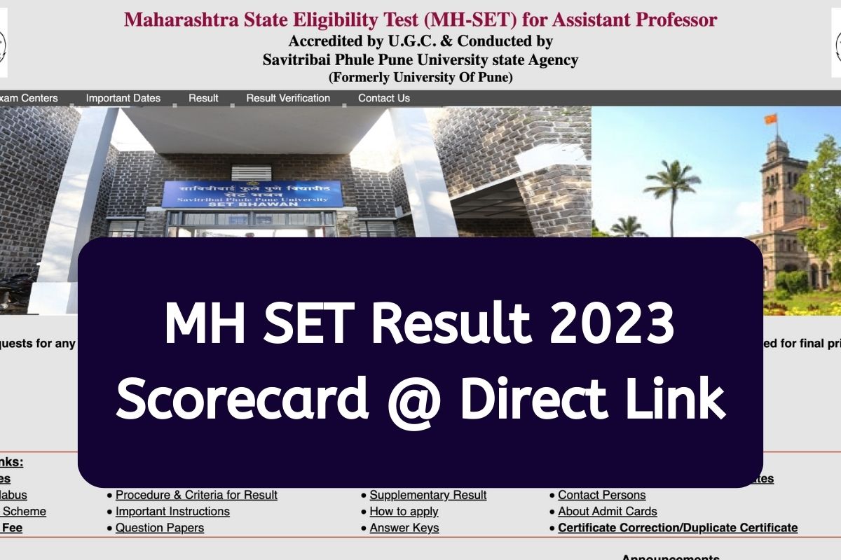 MH SET Result 2023 Scorecard @ Direct Link